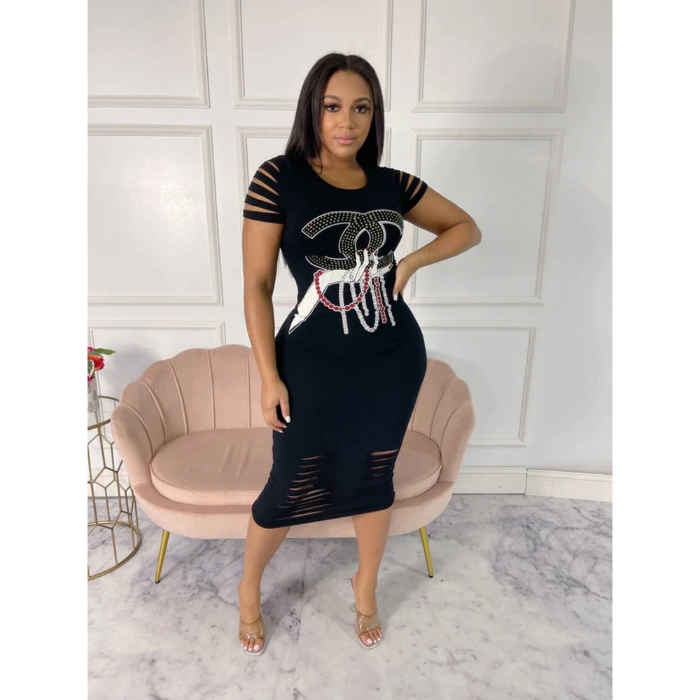 CeCe Distressed Dress